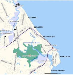 Marshfield Municipal Beach Map